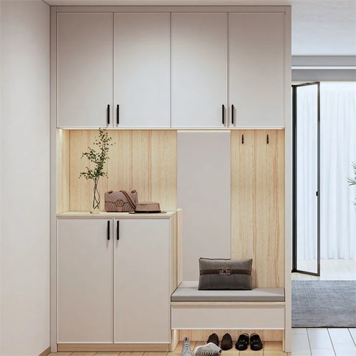 Cabinet Mynediad Pren Dynwared
