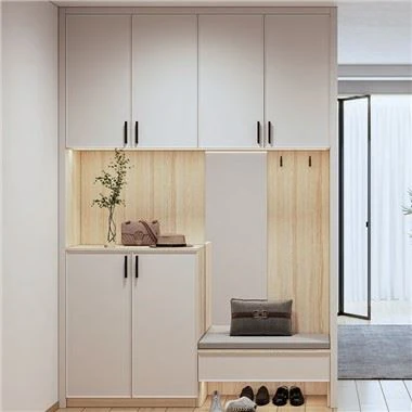 Cabinet Mynediad Pren Dynwared