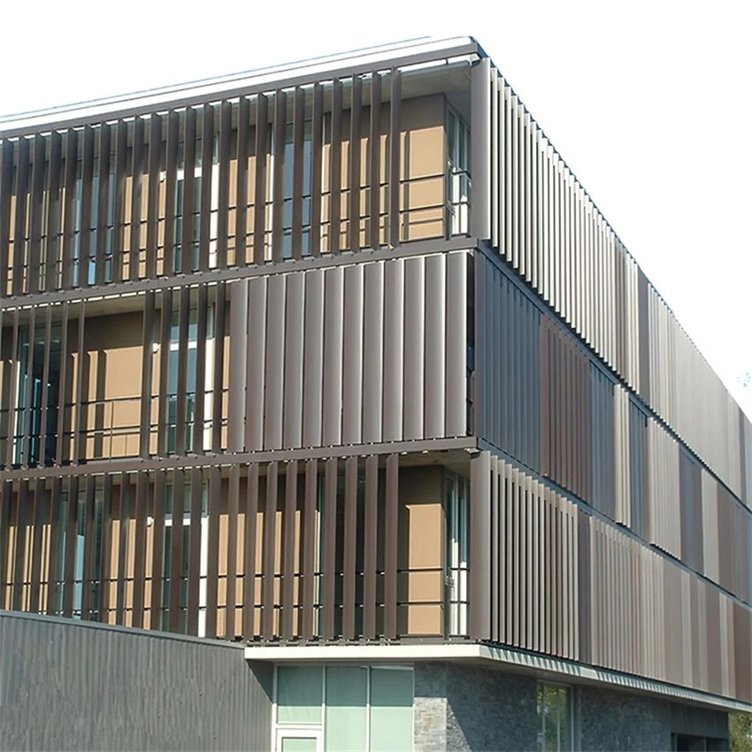 Louvers Alwminiwm Sefydlog