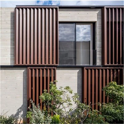 Louvers Alwminiwm Fertigol