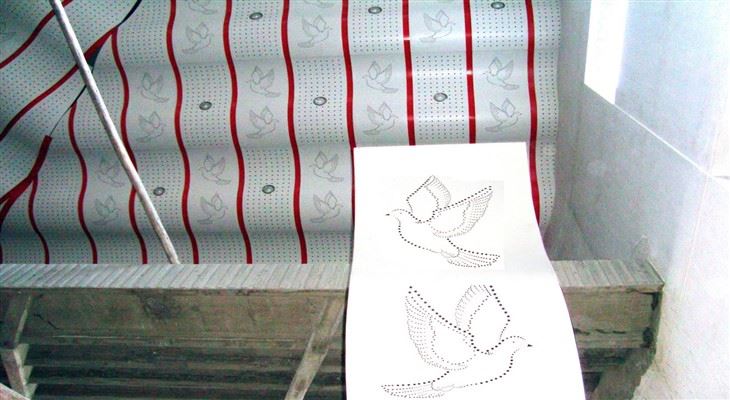 Paneli Cladin Addurn Wal Artistig Patrwm Panel Nenfwd Alwminiwm Tyllog