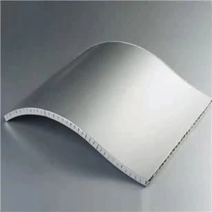 Panel crwm Honeycomb Alwminiwm